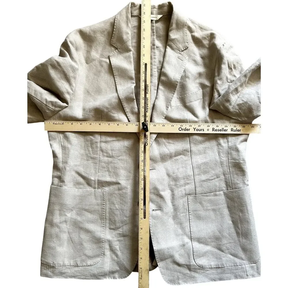 Banana Republic Heritage Collection Ivory Linen Expedition Blazer Men’s Sz 44R